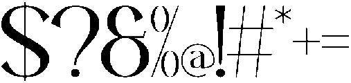Bluerich otf (400) Font OTHER CHARS