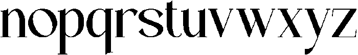Bluerich otf (400) Font LOWERCASE