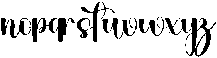 Bluesmooth Regular otf (400) Font LOWERCASE