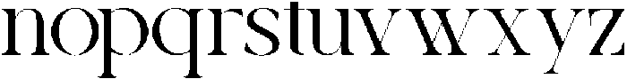 Bluewave-Thin otf (100) Font LOWERCASE