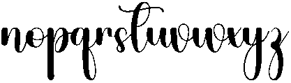 Bluey Regular otf (400) Font LOWERCASE