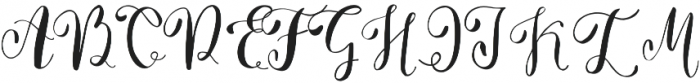 Blumenthal Regular otf (400) Font UPPERCASE