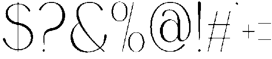 Blunder Regular otf (400) Font OTHER CHARS