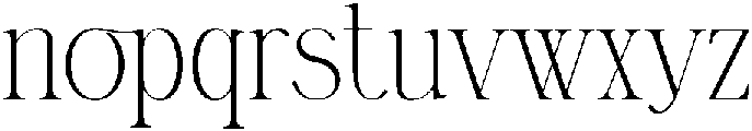 Blunder Regular otf (400) Font LOWERCASE