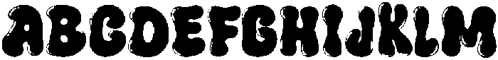 Blunt Bubble otf (400) Font UPPERCASE