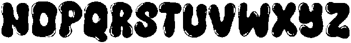 Blunt Bubble otf (400) Font UPPERCASE