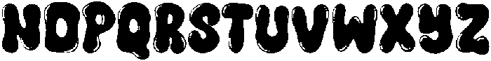 Blunt Bubble otf (400) Font LOWERCASE