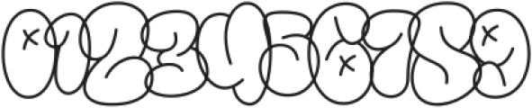 Blupsky Outline otf (400) Font OTHER CHARS