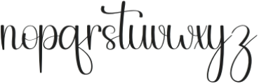 Blushberry Regular otf (400) Font LOWERCASE