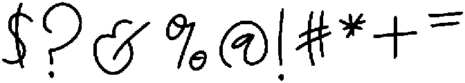 Blushed otf (400) Font OTHER CHARS