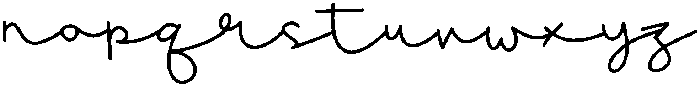 Blushed otf (400) Font LOWERCASE