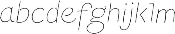 Blushes Thin Italic ttf (100) Font LOWERCASE