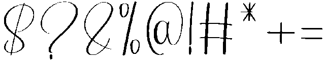 Blushing Regular otf (400) Font OTHER CHARS