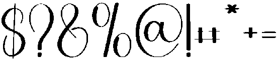 Blushing Regular otf (400) Font OTHER CHARS