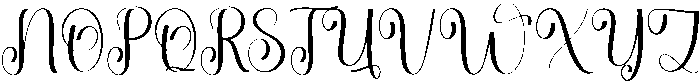 Blushing Regular otf (400) Font UPPERCASE