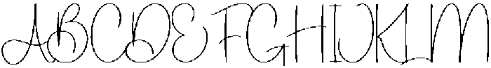 Blushing Regular otf (400) Font UPPERCASE