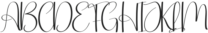 Blushing Regular otf (400) Font UPPERCASE