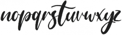 Blushing Script Solid otf (400) Font LOWERCASE