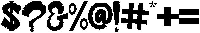 blacky otf (900) Font OTHER CHARS