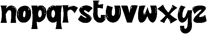 blacky otf (900) Font LOWERCASE