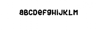 Black Burger Font LOWERCASE