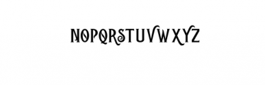 Black Django Font LOWERCASE