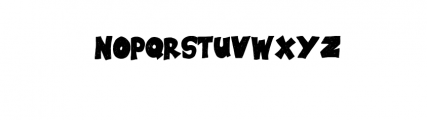Black Note Font LOWERCASE
