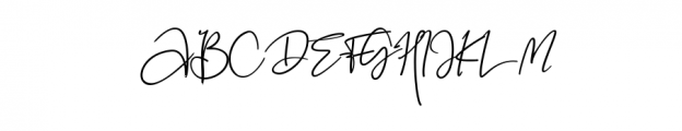 Black Pink Signature Font UPPERCASE