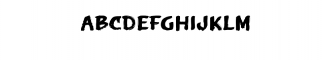 Black Road.ttf Font UPPERCASE