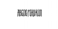 BlackBorneo.ttf Font UPPERCASE