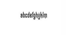 BlackBorneo.ttf Font LOWERCASE