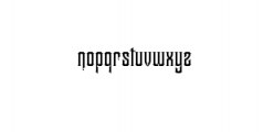 BlackBorneo.ttf Font LOWERCASE