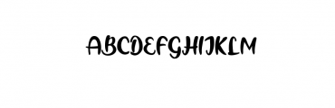 BlackCatty.ttf Font UPPERCASE