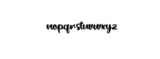 BlackCatty.ttf Font LOWERCASE