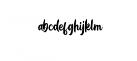 Blackbill Font LOWERCASE