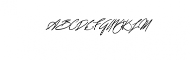 Blanc Signature.ttf Font UPPERCASE