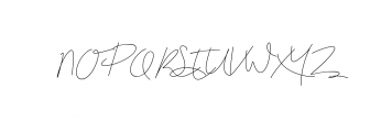 Blenheim Signature.ttf Font UPPERCASE