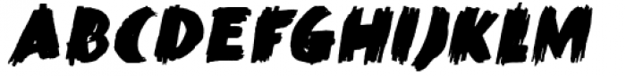 Black Mark Italic Font UPPERCASE