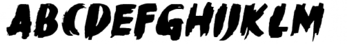 Black Mark Italic Font LOWERCASE