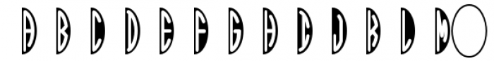 Black Oval Two Bold Font UPPERCASE