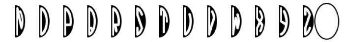 Black Oval Two Bold Font UPPERCASE