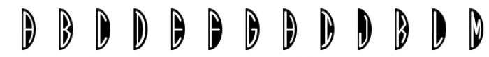 Black Oval Two Font UPPERCASE