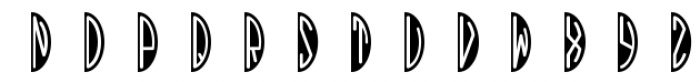 Black Oval Two Font UPPERCASE