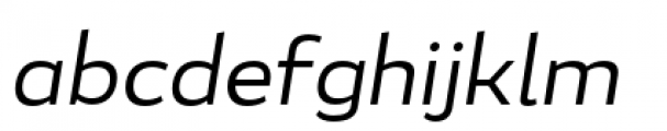 Blanc Light Italic Font LOWERCASE