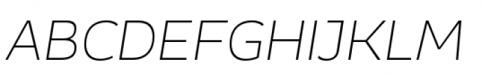 Blanc Ultralight Italic Font UPPERCASE