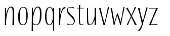 Blend Regular Font LOWERCASE