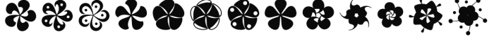 Bloemche Flowers Font LOWERCASE