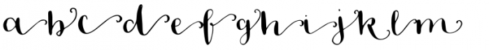 Blossom Right Font LOWERCASE