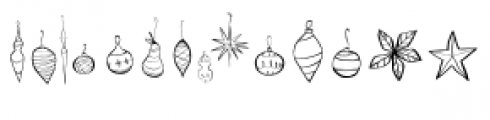 Blue Goblet Christmas Ornaments Font UPPERCASE