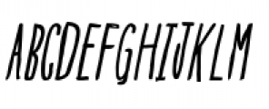 Blue Goblet Drawn Compressed Regular Italic Font UPPERCASE